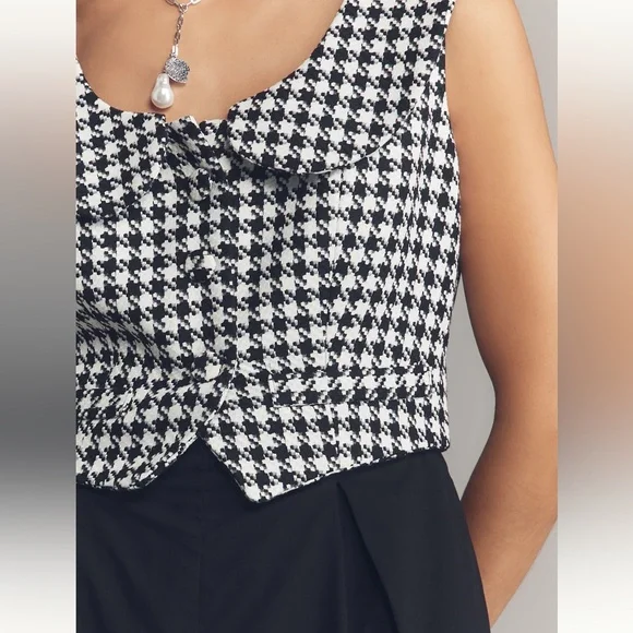 Maeve Sleeveless Collared Twofer Romper - Picture 2 of 3